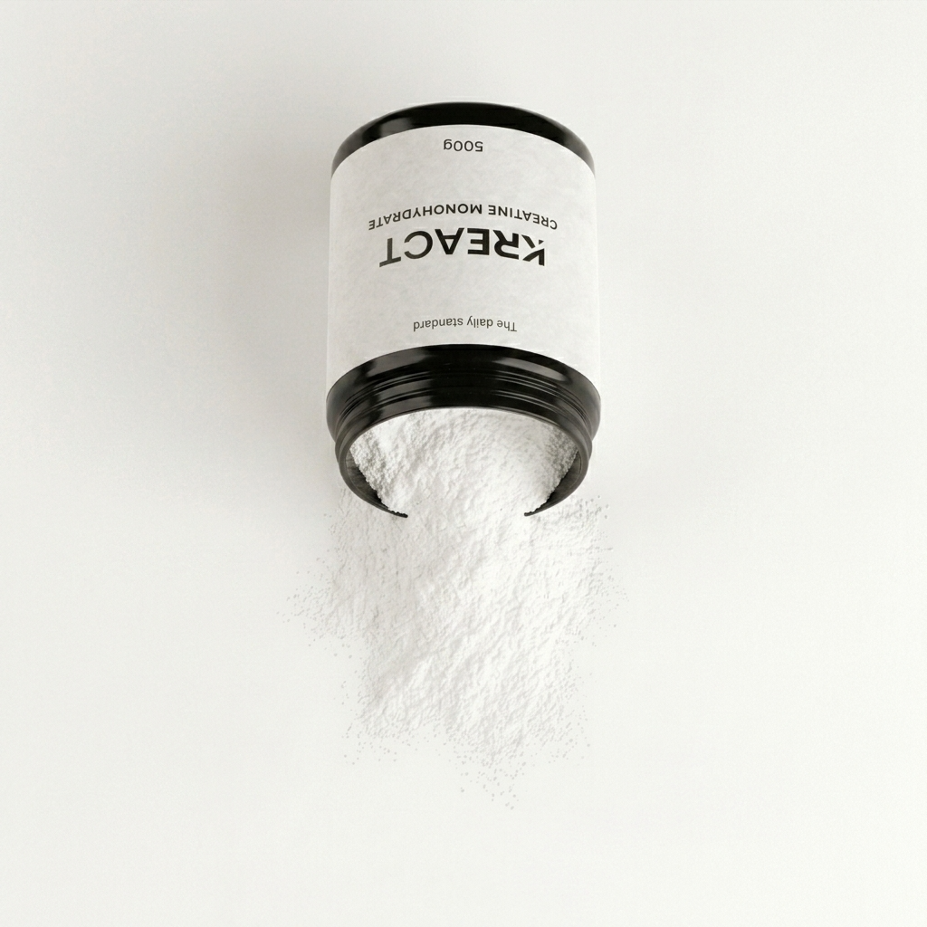 KREACT creatine monohydrate — prevrátená dóza, kreatín sa vysypáva